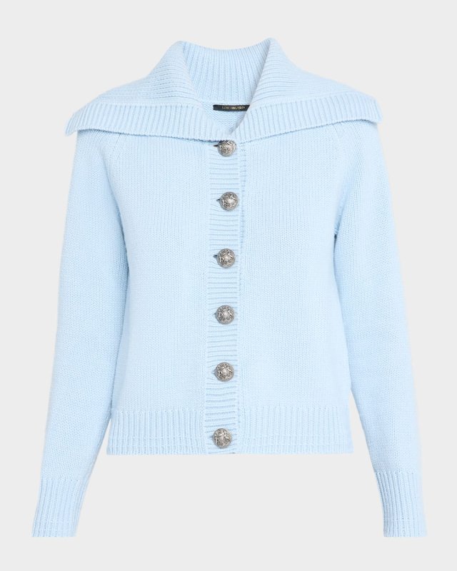 Emmet Spread-Collar Knit Sweat